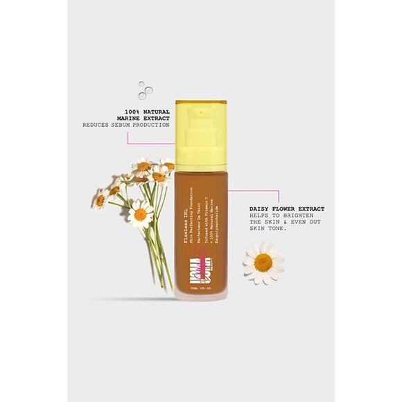 UOMA Beauty By Sharon C, Flawless IRL Skin Perfecting Foundation Bronze Venus T5 - Picture 5 of 9